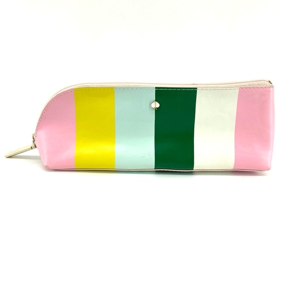 Kate Spade Stripe Pencil Case - Picture 1 of 7
